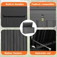 thumbnail image 5 of IMIKEYA Outdoor Weatherproof Storage Box Light Brown for Deck Patio and Garden Use, 5 of 7