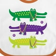 thumbnail image 4 of Inktastic Mardi Gras Holiday Alligators Boys or Girls Baby Bib, 4 of 4