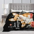 thumbnail image 6 of Cute Corgi Blanket Dog Gifts for Dog Lovers Soft Cozy Dog Plush Throw Blanket Super Warm Fleece Fuzzy Corgi Bedding Blanket for Kids Girls Boys Women Bed Decor Stuff 40"X50", 6 of 6
