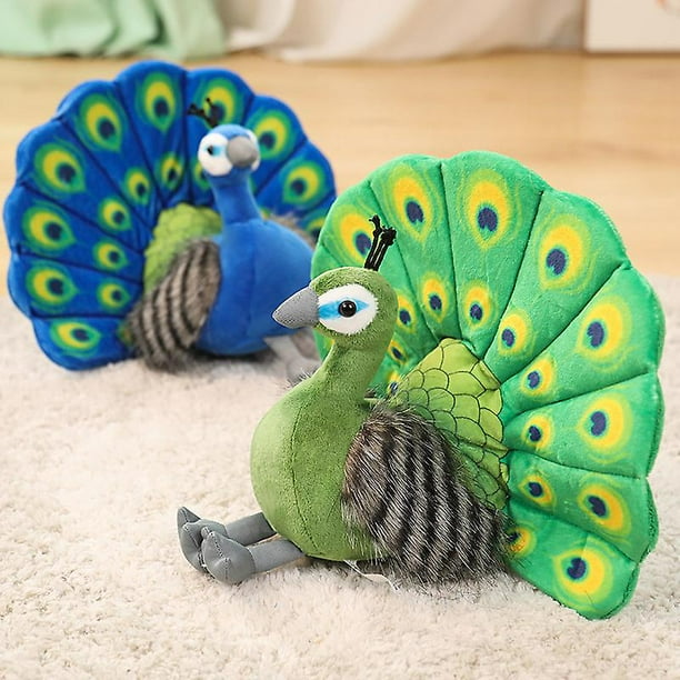 Pavo real de peluche de juguete pajaro muneca muneca muneca nina regalo Sincero Electronica Walmart en linea