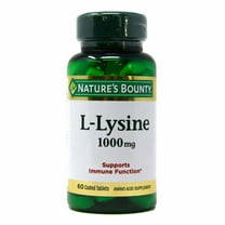 Nature's Bounty L-Lysine 1000 mg Tablets 60 ea (Pack of 2)