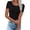 Black, variant on Black S WIZUTIZ Corset Tops for Women up to 50% Off Retro Holiday Beach Tunics Shirts Short Sleeve Casual Solid T-shirt Cotton Blend Round Neck Basic Tops Loose Fit Fluffy Tshirts Lightweight Ladies