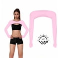 thumbnail image 4 of Hxshgdsn Womens Sun Protection Arm Shrug with Finger Holes UV Protection Cover Workout Outdoor Activewear （Pink/Free Size）, 4 of 8