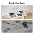 thumbnail image 4 of Kyspho Electric Standing Desk with Drawer, One Piece Tabletop 48" x 24" Height Adjustable Office Desk with USB Charging Ports, Sit to Stand Desk for Home, White, 4 of 11