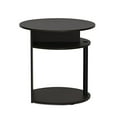 thumbnail image 5 of Furinno JAYA Table d'Appoint Ovale au Design Simple, Noyer, 15080WNBK, 5 of 5