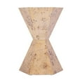 thumbnail image 3 of Butler Specialty Company Billie Burl Wood Hexagon Side Table - Light Burl, 3 of 7
