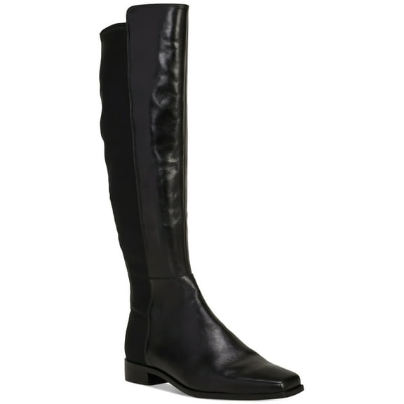 Vince Camuto Womens Librina 2 Wide-Calf St Black Leather 7.5M