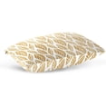 thumbnail image 5 of Yellow Leaves Velvet Oblong Lumbar Plush Throw Pillow Cover/Shams Cushion Case - 16x24in - Decorative Invisible Zipper Design for Couch Sofa Pillowcase Only, 5 of 5