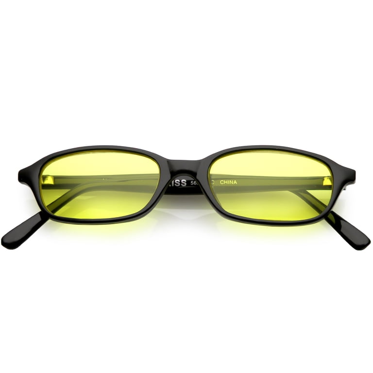 True Vintage Small Horn Rimmed Rectangle Sunglasses Color  display picture 2
