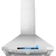 30 inch Island Range Hood 700 CFM Ceiling Mount Kitchen Vent Hood with Gesture/Touch Control, 3-Speed Fan & 4 LED Lights, Convertible Ductless/Duct, Stainless Steel Baffle Filters,Time Setting