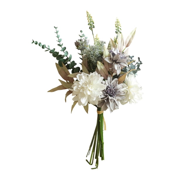Bearachild Vintage Artificial Flower Rose Bouquet Decoration Bride Indoor B Flores artificiales