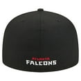thumbnail image 4 of Men's New Era  Black Atlanta Falcons Overlap Wordmark 59FIFTY Fitted Hat, 4 of 5