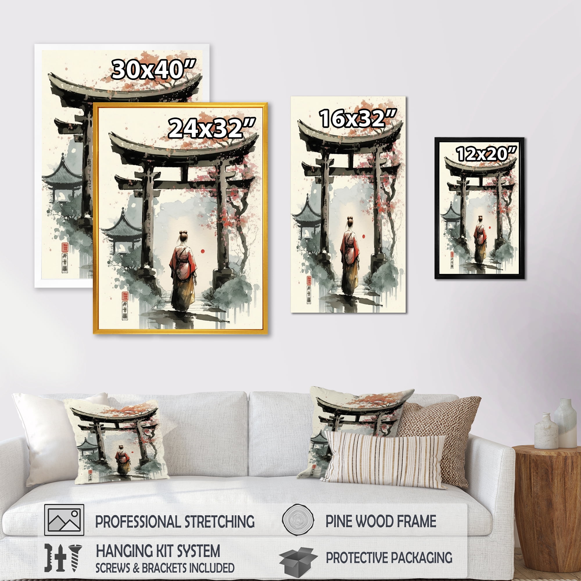 Designart Asian Female III Canvas Wall Art