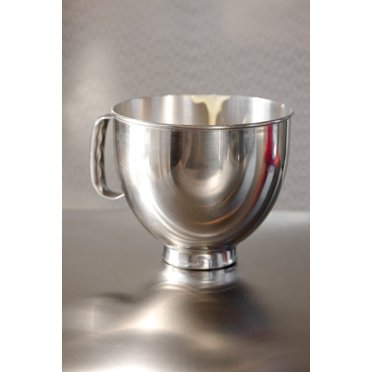 Genuine Whirlpool KitchenAid Tilt-Head 5-Quart Stainless Steel Mixer Bowl With Handle - W10716820