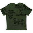 thumbnail image 2 of Born Fly Men's Fly Off The Grid Embroidered Premium Tee T-Shirt (Small, Army), 2 of 4