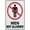 Warning Sign 4, variant on Men Toilet Blue Right Arrow Sign 8"x12" Safety Restriction Alert Attention Caution Warning Notice Aluminum Metal Tin, Indoor Outdoor Men's Toilet Direction Marker