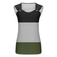 thumbnail image 4 of Timegard Tank Tops Womens V Neck Sleeveless Tops Comfy Gradient Color Dressy Casual Tunic Tops Summer, 4 of 5