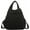 Black, variant on Tote Bag Women Men Dumpling Sling Crossbody Bag Nylon Crescent Bag Hobo Shoulder Handbag for Sport Gym Travel