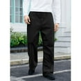 thumbnail image 7 of Men's Baggy Pants Wide Leg Drawstring Waist Loose Sweatpants with Pockets Black S, 7 of 7