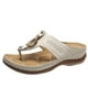 thumbnail image 2 of Summer Flip Flops Sandals with Rubber Insoles Minimalist Style for Women, 2 of 4