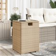 thumbnail image 1 of vidaXL Propane Tank Cover Table Beige 40x40x60 cm Poly Rattan, 1 of 5