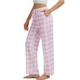 thumbnail image 5 of Rosa Junio Comfy Pajama Pants for Women, Stretch Drawstring Lounge Pants with Pockets, Soft Casual Pjs Sleep Bottoms, 5 of 6
