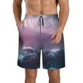 thumbnail image 1 of Balery lighthouse Waves Torrential Rain Traje de Baño Estilo Hawaiano para Hombre, Shorts de Secado Rápido con Bolsillos-X-Large, 1 of 6