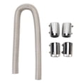 thumbnail image 2 of Manguera Flexible Para Radiador De 36 Pulgadas, Kit Universal Manguera Agua Refrigerante Acero Inoxidable 4 Tapas Cromadas Para Cuellos Radiador 1 1/4 1, 1/2, 1 3/4, 1 5/8 Pulgadas, 2 of 8
