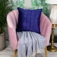thumbnail image 2 of Parkland Collection Augusta 20x20" Solid Fabric Throw Pillow in Royal Blue, 2 of 6