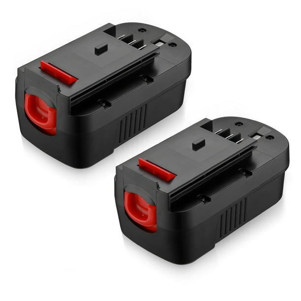 Powerexra 2Pack 18 Volt 3700mAh Replacement Battery for Black & Decker