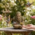 thumbnail image 6 of ACDANC Outdoor Garden Statue Bird Feeder, Mystical Nature Art Hanging & Tabletop Ornament with Textured Natural Surface And Mossy Accents, For Yard Patio Garden Bird, 6 of 7