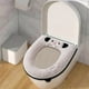 thumbnail image 4 of Cojín de Lana de Cordero para Asiento de Inodoro | Funda de Inodoro Suave y Lavable | Alfombrilla de Baño Cálida y Gruesa | Protector de Asiento de Inodoro de Viaje de 42 X 37 Cm, 4 of 5