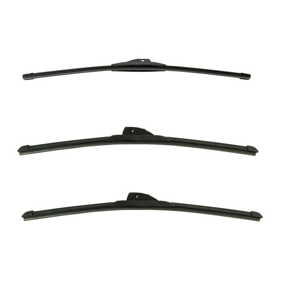 Geelife For Mazda 1986-1991 RX-7 Tech Windshield Wiper Blade Front & Rear 3pc Set