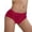 Wine, variant on Xijirk Women's Mid Waist Brief Panties Fine Ribbed Textured Knit Underwear with Flat Elastic Waist Band for Daily Casual Wear,Black,S