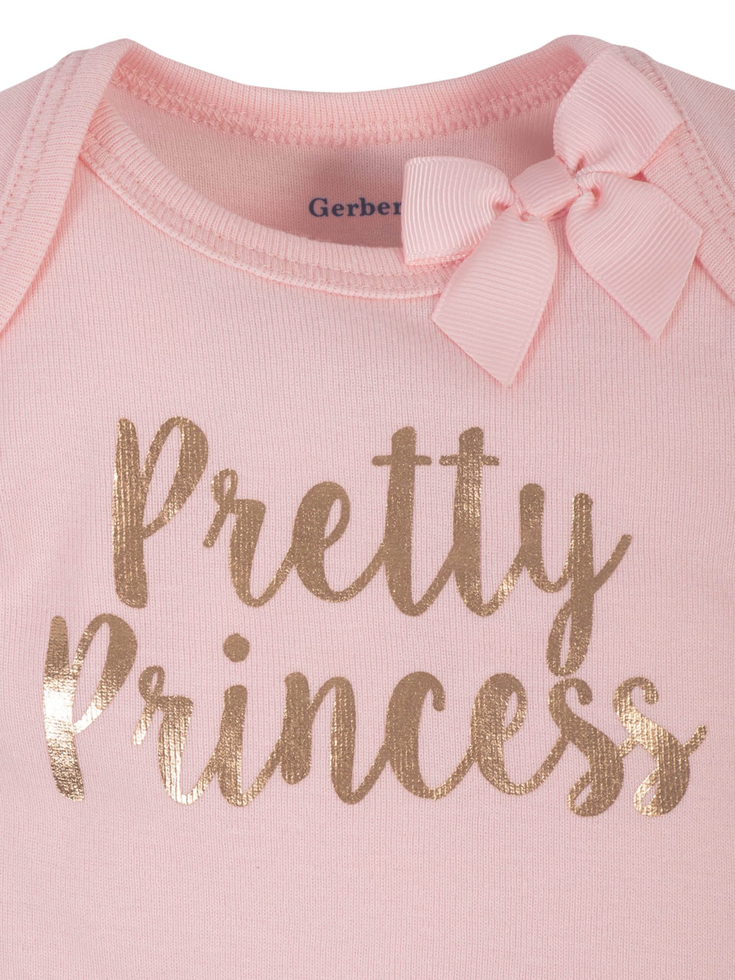 Gerber Baby Girls Onesies® Brand Bodysuits, 3-Pack