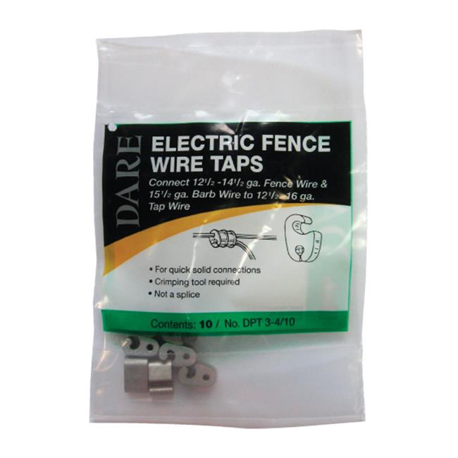Dare Products Electric Fence Wire Tap Silver