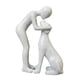 thumbnail image 3 of Estatua de hombre y perro, escultura de mascota, moderna, decorativa, adorable, única, figura para el hogar. blanco, 3 of 9