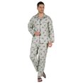 thumbnail image 1 of Inkmeso Men's Cotton PJs Printed Sleepwear Lounge Wear Top & Bottom Pajama Set, 1 of 7