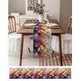 thumbnail image 3 of Ldtrchee Colorful Spring Floral Table Runner 72 Inches, Oil Painting Summer Botanical Bed Runner Dresser Scarves Tabletop for Indoor Outdoor Parties/Ceremony/Banquet, 18" x 72", 3 of 8