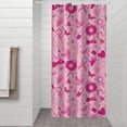 thumbnail image 2 of Pink Breast Cancer Shower Curtain 36"x72" ,Bathroom Decorative Shower Curtains Set with 12 Hooks,Modern Waterproof Washable Shower Curtain, 2 of 6