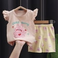 thumbnail image 2 of NOLDARES Toddler Baby Girl Clothes Summer Outfits Sleeveless Ruffled Shirts Tank Tops Shorts Kids Girls Clothing Sets(Yellow,2-3 Y), 2 of 4