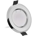 thumbnail image 3 of Juego de 3 focos LED empotrables ultraplanos con módulo de foco de 220 V, 3 bombillas regulables de 5 W, orificio de 55 mm, regulable, blanco cálido de 3000 K, ángulo de haz de 120°, 3 of 5