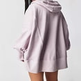 thumbnail image 4 of Veste d'Automne pour Adolescente à Manches Longues de Couleur Unie, 4 of 5