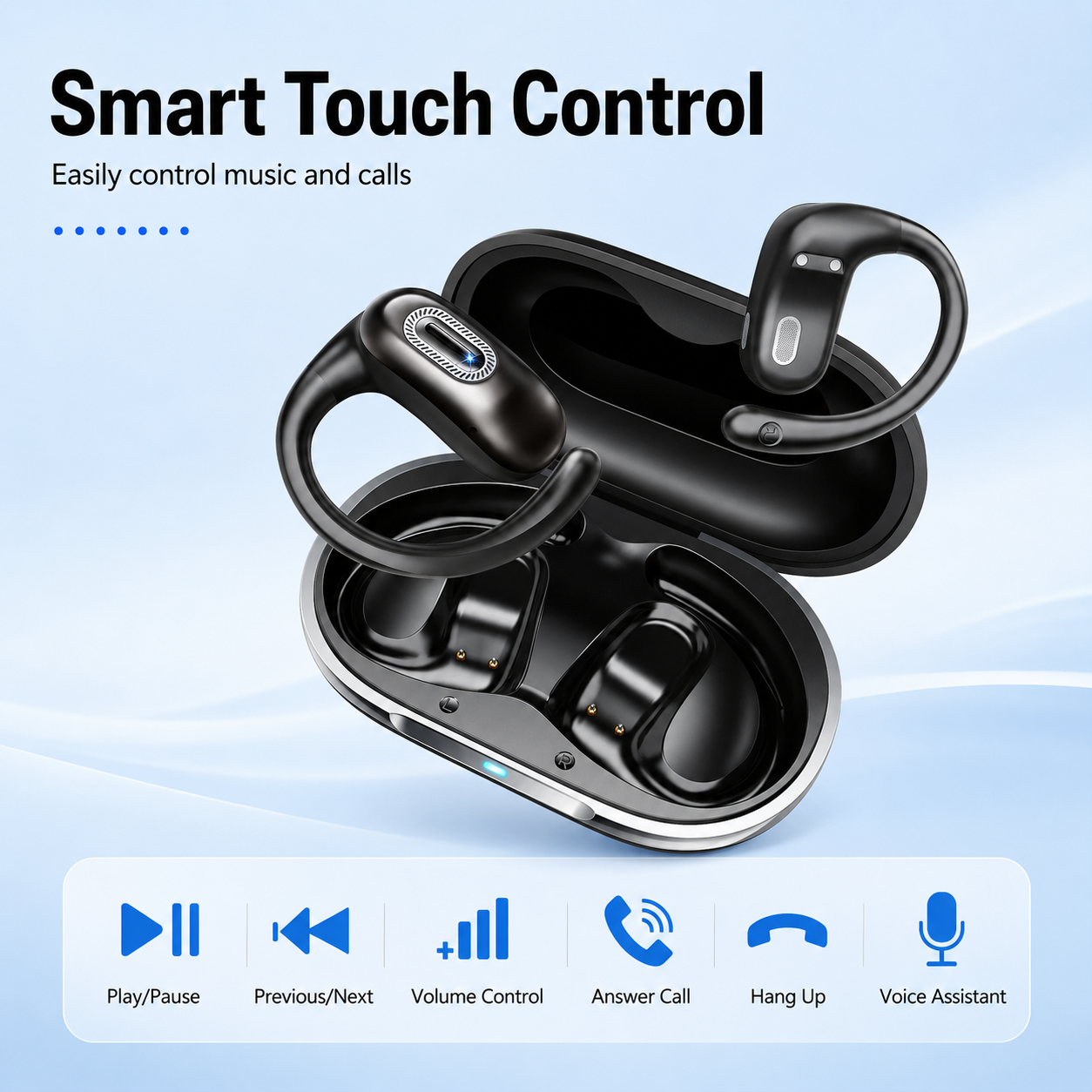 Geryst Q77 Open Ear Headphones Bluetooth 5.4 58 Hour Battery photo 5