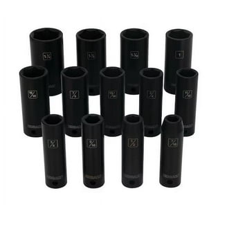 Blackhawk 16 Point Piece Hex Bit Impact Socket Sets, 1/2 in