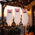 thumbnail image 2 of Sruoe Halloween Hanging Ghost 3pcs, Decorative Durable Lightweight Halloween Decorations, Cute Hanging Ghost for Indoor Outdoor, Porch Garden Patio Tree, Easy Hang Fade Resistant Weatherproof., 2 of 6