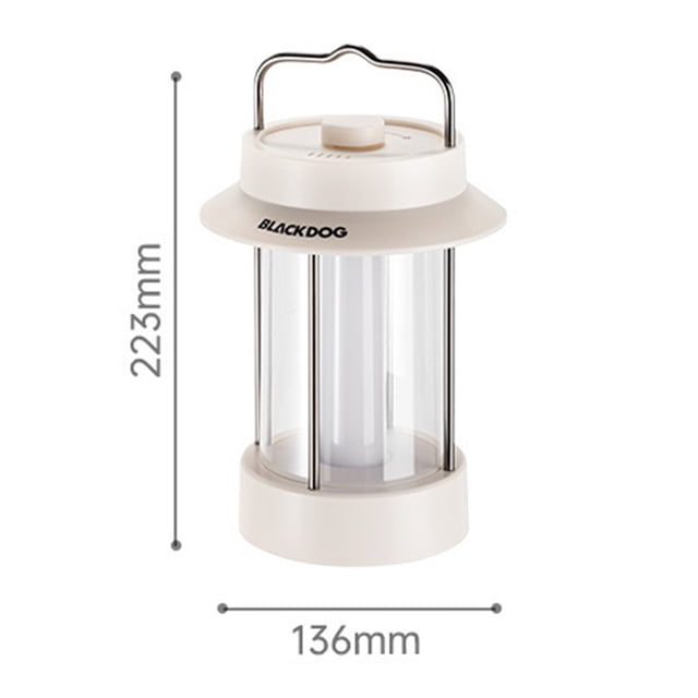Blackdog Camping Lamp 3 Gear Lantern para emergencias de senderismo al aire libre (blanco) Likrtyny Para estrenar