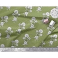 thumbnail image 2 of Soimoi Rayon Fabric Leaves & Floral Block Print Sewing Fabric Yard 56 Inch Wide, 2 of 3