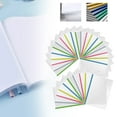 thumbnail image 3 of 30Pcs Clear Report Covers with Sliding Bar, Report Folders with Clear Cover for Resume File Documents, 5 Colors, Slide-Grip Report/Presentation/Thesis/Paper/Resume Covers, File Organizer, Letter Size, 3 of 8