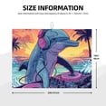 thumbnail image 3 of Cauagu Dish Drying Mat,24*18 inch Absorbent Dish Drainer Kitchen Counter,Dish Drying Pad for Countertops,Sinks,Draining Racks( Hip-Hop DJ Dolphin), 3 of 8